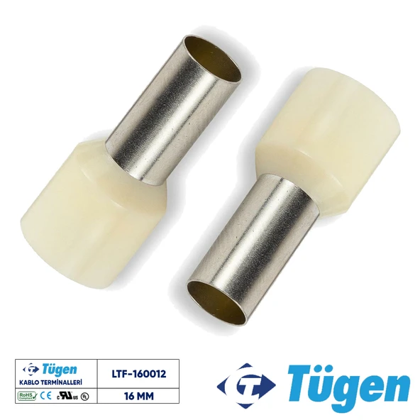 Tügen 16,00mm İzoleli Yüksük Bej ( 1 Kutu 100 Adet ) ürün görseli 1