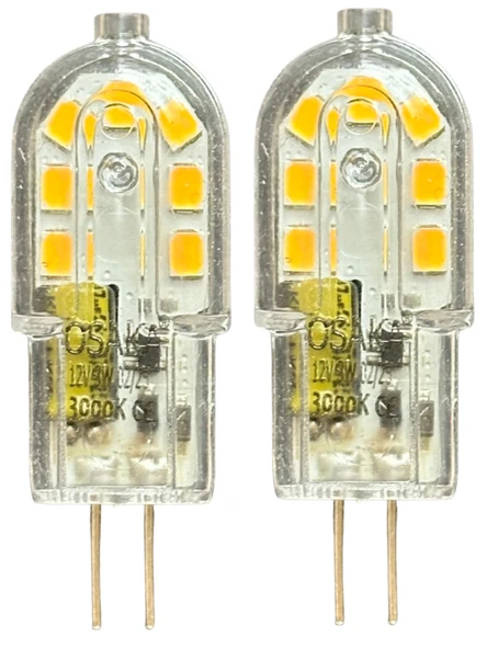 (2 Adet) Osaka 12Volt 3W Sarı Işık (3000K) G4 Duylu Led Kapsül Ampul ürün görseli 1