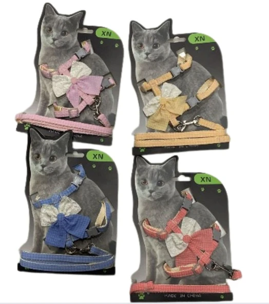 Mucit Home Şeker Göğüs Tasması Uzatmalı Fiyonklu  Kurdeleli ürün görseli