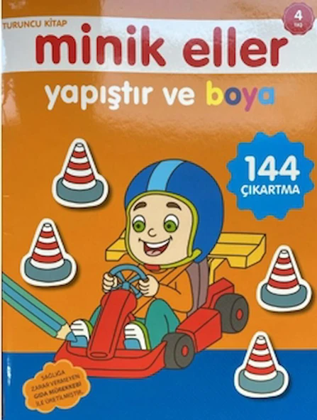Minik Eller Yapıştır Ve Boya - Turuncu Kitap / Kolektif / 0-6 Yaş Yayınları / 9786256650176 ürün görseli