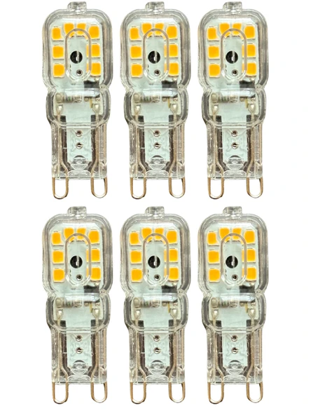 (6 Adet) Osaka 3W Sarı Işık (3000K) Dim Edilebilir G9 Duylu Led Kapsül Ampul ürün görseli 1