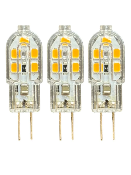 (3 Adet) Osaka 2W Sarı Işık (3000K) G4 Duylu Led Kapsül Ampul ürün görseli 1