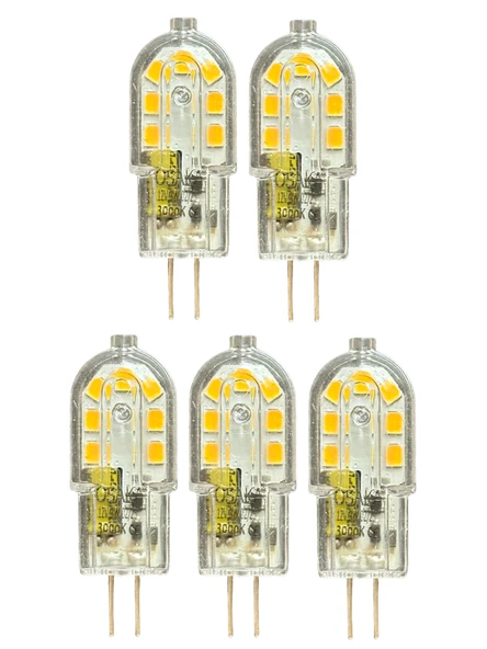 (5 Adet) Osaka 12Volt 3W Sarı Işık (3000K) G4 Duylu Led Kapsül Ampul ürün görseli 1