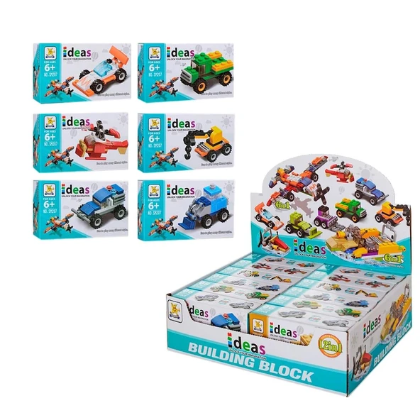 İdeas - 6 in 1 - Blok Oyuncak Pervaneli Uçak SM207-B - Resim 3