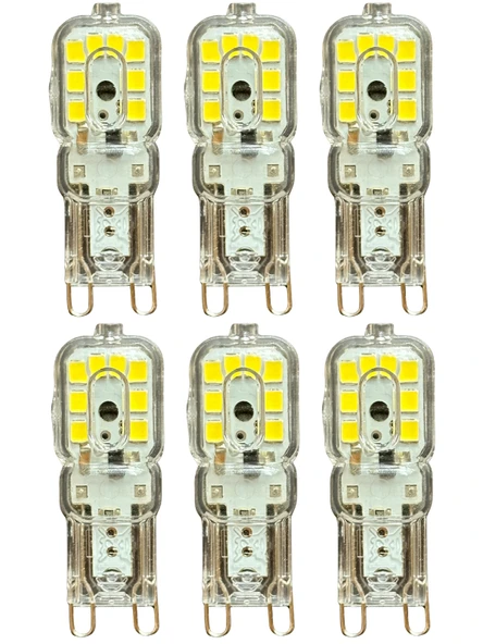 (6 Adet) Osaka 3W Beyaz Işık (6500K) Dim Edilebilir G9 Duylu Led Kapsül Ampul ürün görseli 1