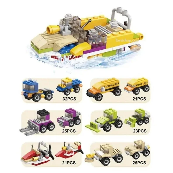 İdeas - 6 in 1 Blok Oyuncak Hücüm Bot SM208B - Resim 4