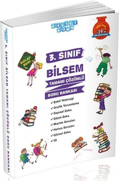 3. Sınıf Bilsem Tamamı Çözümlü Soru Bankası Kolay Seri ürün görseli
