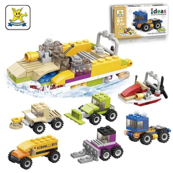 İdeas - 6 in 1 Blok Oyuncak Hücüm Bot SM208B ürün görseli