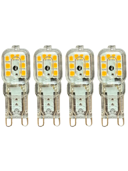 (4 Adet) Osaka 3W Sarı Işık (3000K) Dim Edilebilir G9 Duylu Led Kapsül Ampul ürün görseli 1