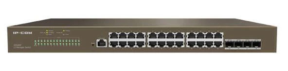 IP-COM G5328P-24-410W 24 PORT GIGABIT+ 4XGB SFP UPLINK L3 YÖNETİLEBİLİR 370W POE RACKMOUNT SWITCH ürün görseli