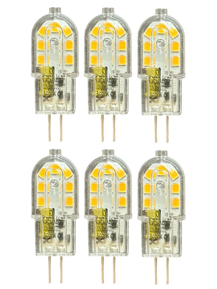 (6 Adet) Osaka 12Volt 3W Sarı Işık (3000K) G4 Duylu Led Kapsül Ampul ürün görseli