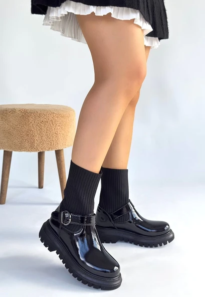 Zerta Siyah Rugan Streçli Bot - Resim 2