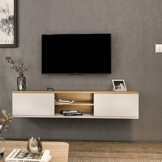 TV Sehpası Leydi Safir Beyaz 160 cm - Resim 4