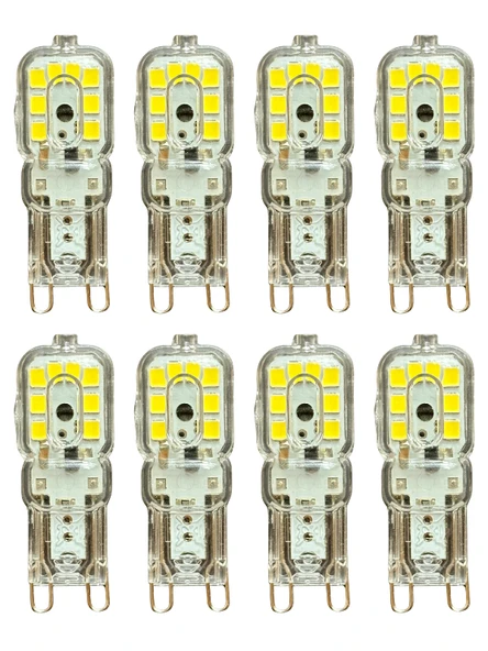 (8 Adet) Osaka 3W Beyaz Işık (6500K) Dim Edilebilir G9 Duylu Led Kapsül Ampul ürün görseli 1
