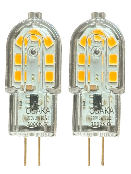 (2 Adet) Osaka 3W Sarı Işık (3000K) G4 Duylu Led Kapsül Ampul ürün görseli 1