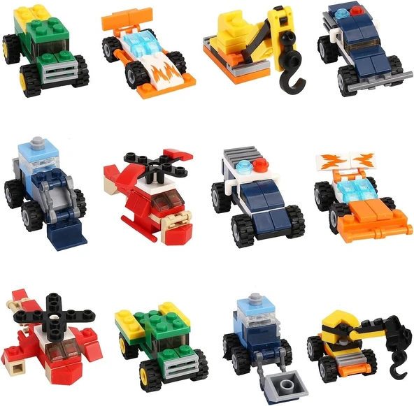 İdeas - 6 in 1 - Blok Oyuncak Pervaneli Uçak SM207-B - Resim 9