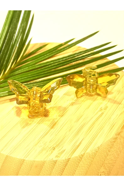 Monalisa Home 2 Li 4.5 cm  Renkli Lüks Kelebek Toka ürün görseli