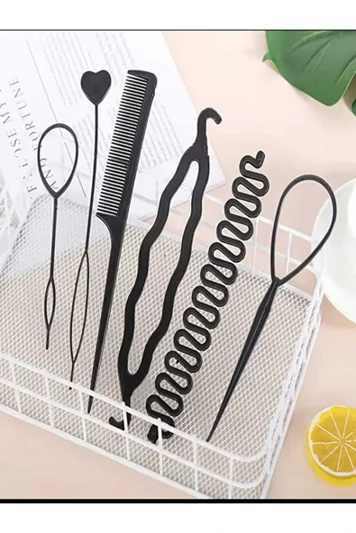 Monalisa Home Gösterişli Siyah Renk Saç Şekillendirici Set - Resim 2