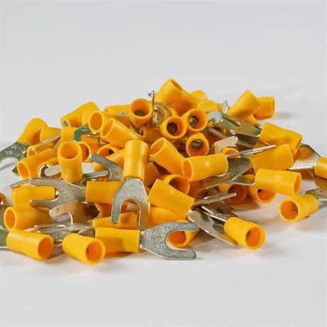 Eurowest 4,00-6,00mm M6 Çatal Tip İzoleli Kablo Ucu ( 1 Kutu 100 Adet ) - Resim 2