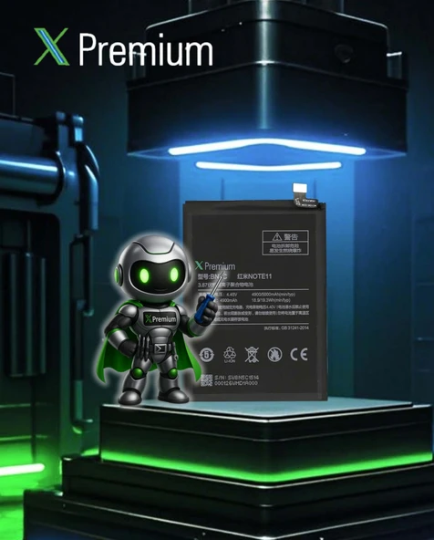 Xpremium Xiaomi Redmi Note 11T 5G Uyumlu Batarya Pil Süper Yüksek Kalite 5000 mAh BN5C - 3