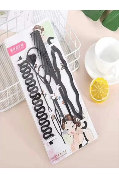 Monalisa Home Gösterişli Siyah Renk Saç Şekillendirici Set ürün görseli 1