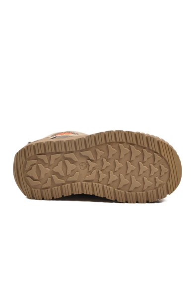 Marcokids Bej İçi Kürklü Erkek Çocuk Düz Bot - 5