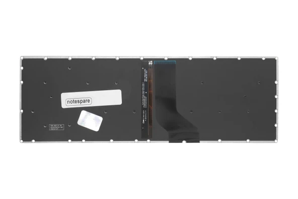 Acer Uyumlu Aspire ES1-533-P0H2, ES1-533-P8VL, ES1-572-33TK, ES1-572-34XC Klavye TR  Işıklı Siyah - Resim 3
