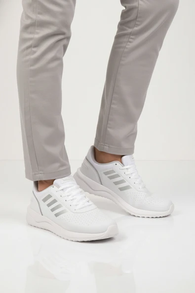 Walkway Beyaz Bağcıklı Erkek Spor Ayakkabı ürün görseli