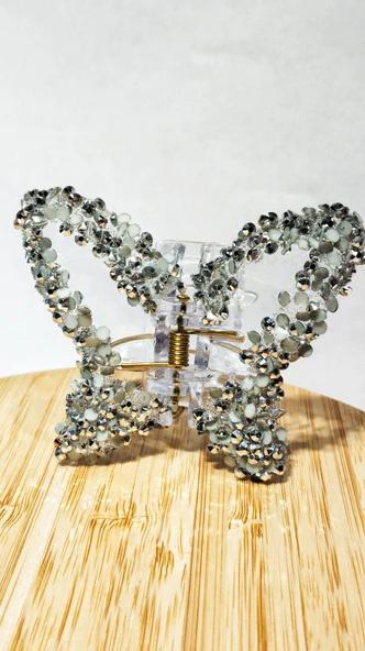 Monalisa Home 7,5 cm Taşlı Kelebek Toka ürün görseli