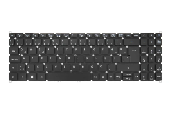 Acer Uyumlu Swift 3 SF315-51G N17P4 Klavye TR  Siyah - Resim 2