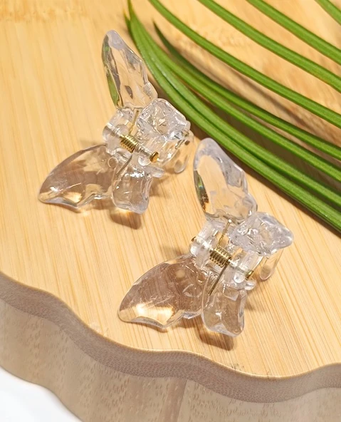 Monalisa Home 2 Li 4.5 cm  Renkli Lüks Kelebek Toka ürün görseli