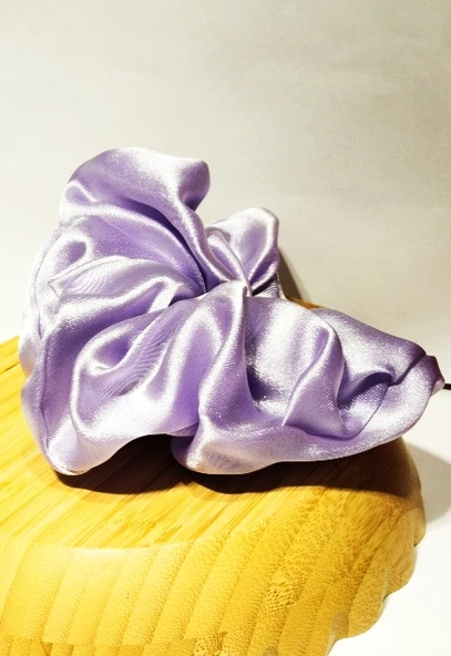 Monalisa Home Gösterişli Parlak Lila Renk Büyük Esnek Lastik Toka ürün görseli