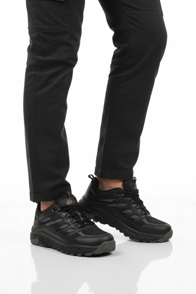 Walkway Siyah Bağcıklı Erkek Outdoor Ayakkabı ürün görseli