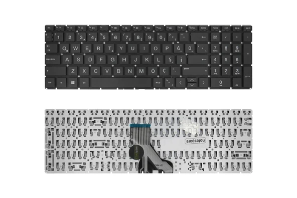 HP Uyumlu 15-da1058nt (6LJ02EA), 15-da1059nt (6LE28EA) Klavye TR  Siyah ürün görseli 1