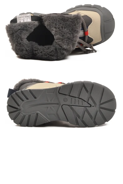 Marcokids Gri İçi Kürklü Erkek Çocuk Düz Bot - Resim 5