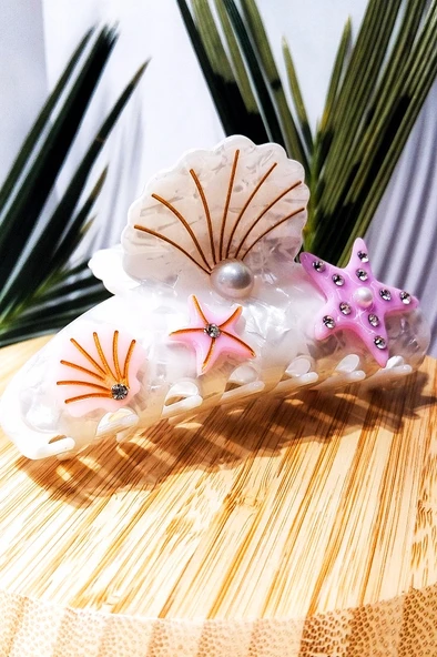 Monalisa Home 10 cm Lüks Gösterişli Renkli Kıstırma Toka ürün görseli 1