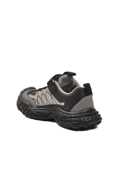 Marcokids Gri Cırtlı Erkek Çocuk Spor Ayakkabı - 4