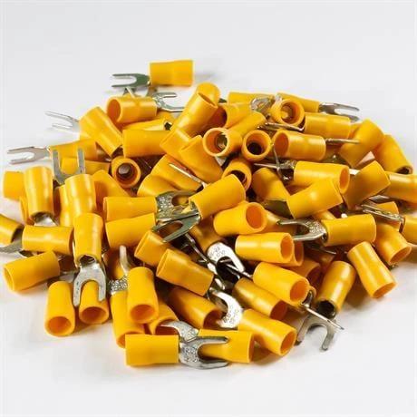 Eurowest 4,00-6,00mm M5 Çatal Tip İzoleli Kablo Ucu ( 1 Kutu 100 Adet ) - Resim 2