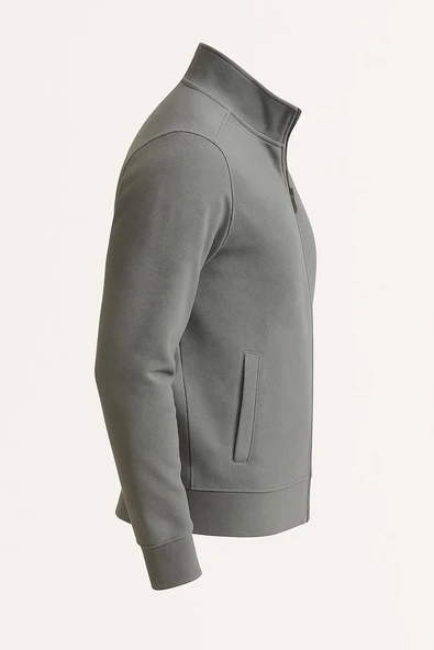 Troy Slim Fit Erkek Tam Fermuarlı Ceket - 7441 - 5