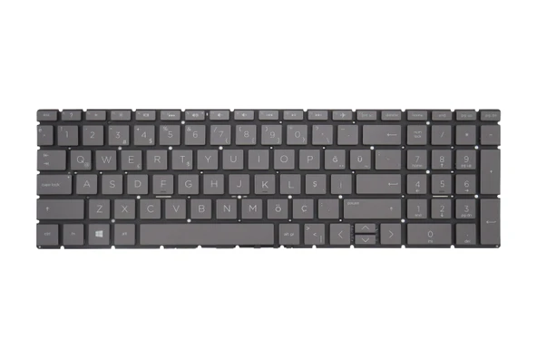 HP Uyumlu 250 G9 (A3GM6PC), 250R G9 (9B9W7EA), 250R G9 (9B9W8EA) Klavye TR  Işıklı Füme - Resim 2