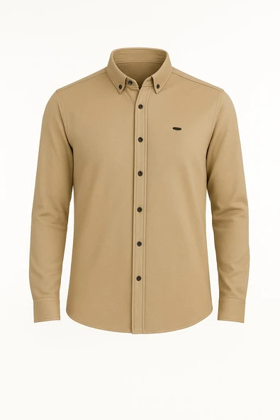 Cafes Uzun Kol Slim Fit Erkek Gömlek - 7434 - 4