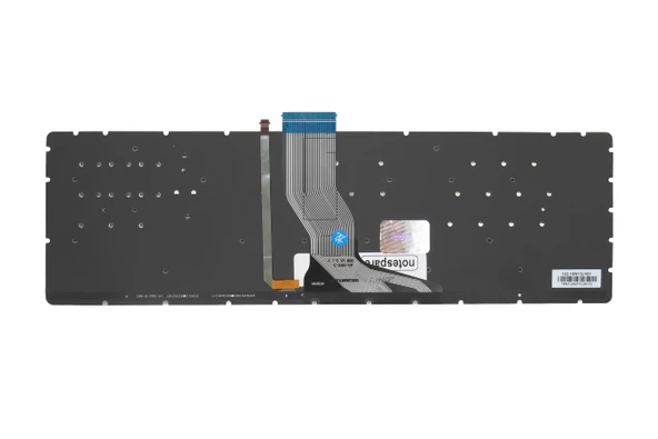 Hp Uyumlu Pavilion X360 15-BK000nt Klavye TR  Işıklı Yeşil Tuşlu - Küçük Enter - Resim 3