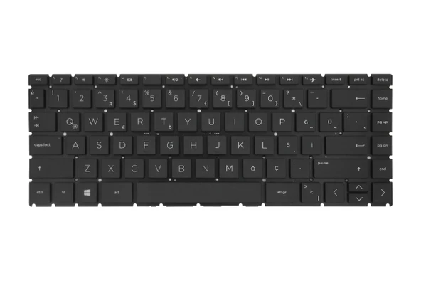 HP Uyumlu 924116-141, 924117-001, 924117-141, 925307-141 Klavye TR  Siyah - Resim 2