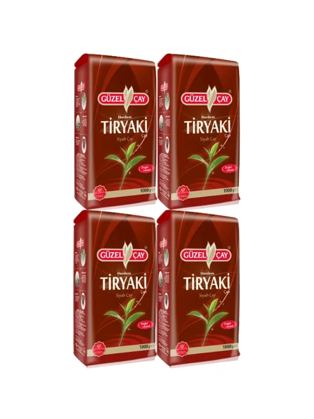 Güzel Çay Herdem Tiryaki 1000 Gr X 4 Adet