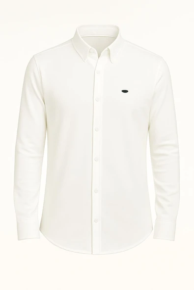 Cafes Uzun Kol Slim Fit Erkek Gömlek - 7433 - 4