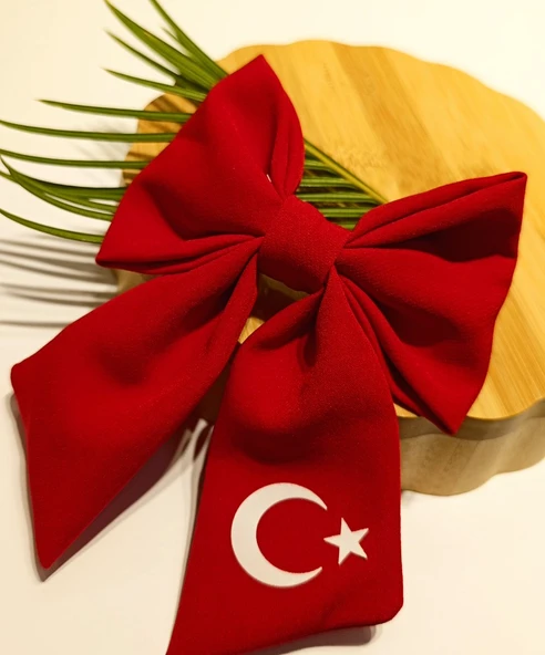 Monalisa Home Kırmızı Beyaz Kurdela Toka ürün görseli