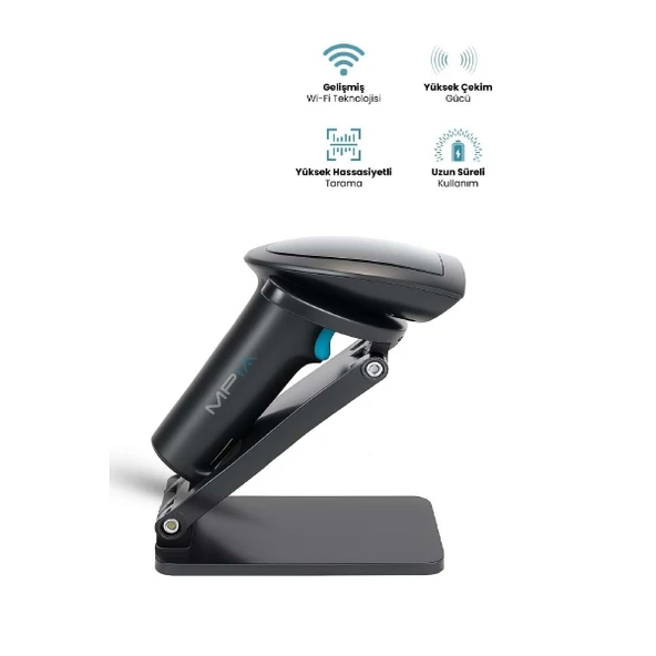 Kablosuz Standlı 1D/2D Barkod & Karekod Okuyucu ürün görseli