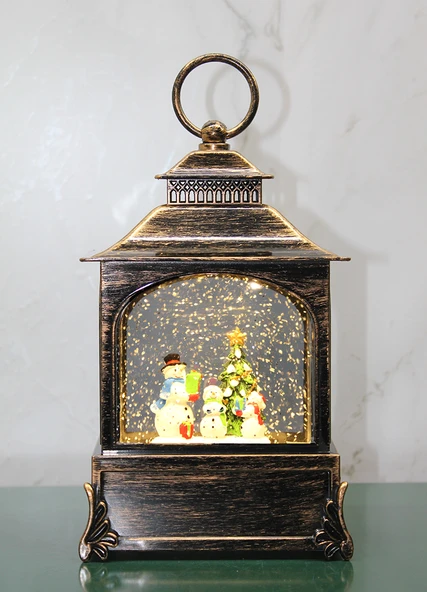 Yılbaşı Temalı Işıklı Müzikli Kar Küresi Model 3 ürün görseli 1