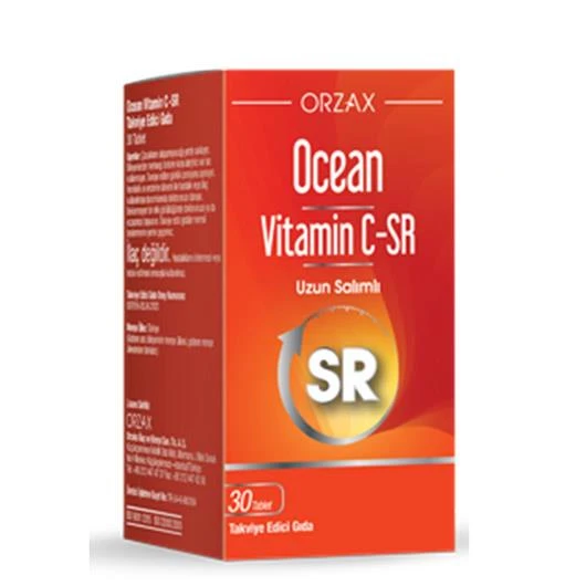 Orzax Ocean Vitamin C-SR 30 Tablet ürün görseli