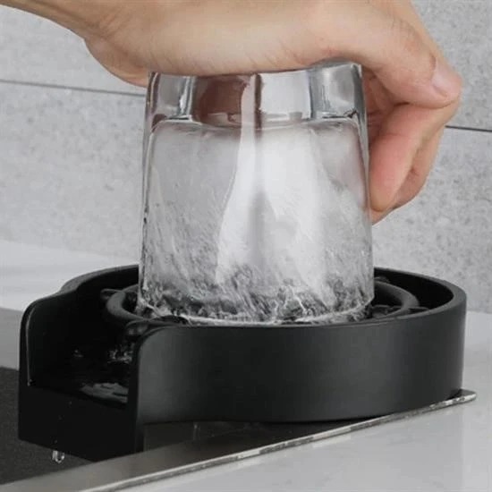 BUFFER® Yüksek Basınçlı Otomatik Bardak Yıkama Aparatı Mutfak Lavaboları İçin Hızlı Kupa Durulayıcı - Resim 6